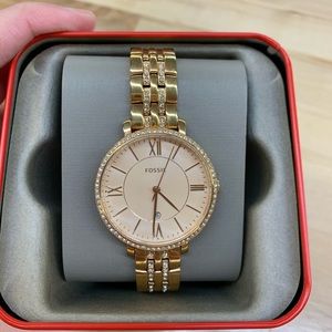 Fossil rose gold watch